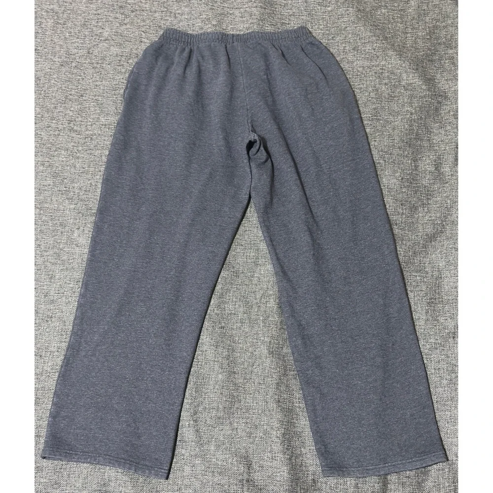 Reebok Mens M Sweatpants Gray Elastic Waist Pockets Casual Lounge